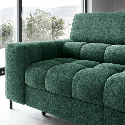 Eckschlafsofa EVADNE - grün, rechte Ecke