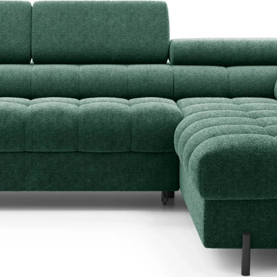 Eckschlafsofa EVADNE - grün, rechte Ecke