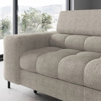 Eckschlafsofa EVADNE – hellbeige, rechte Ecke