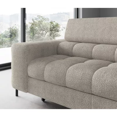 Eckschlafsofa EVADNE – hellbeige, rechte Ecke