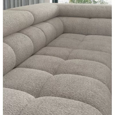 Eckschlafsofa EVADNE – hellbeige, rechte Ecke