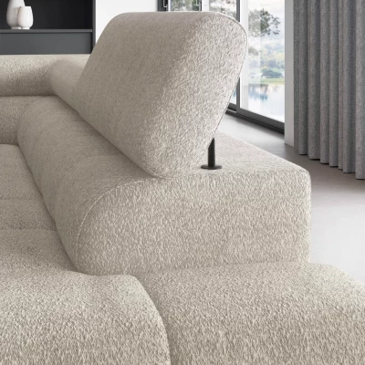Eckschlafsofa EVADNE - beige, rechte Ecke