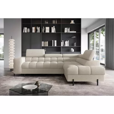 Eckschlafsofa EVADNE - beige, rechte Ecke