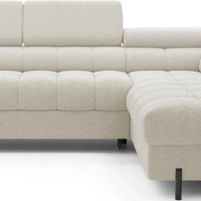 Eckschlafsofa EVADNE - beige, rechte Ecke