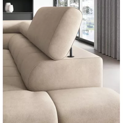 Eckschlafsofa EVADNE - Latte, rechte Ecke