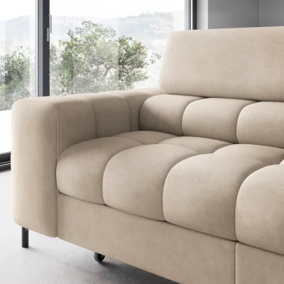 Eckschlafsofa EVADNE - Latte, rechte Ecke