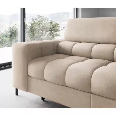 Eckschlafsofa EVADNE - Latte, rechte Ecke