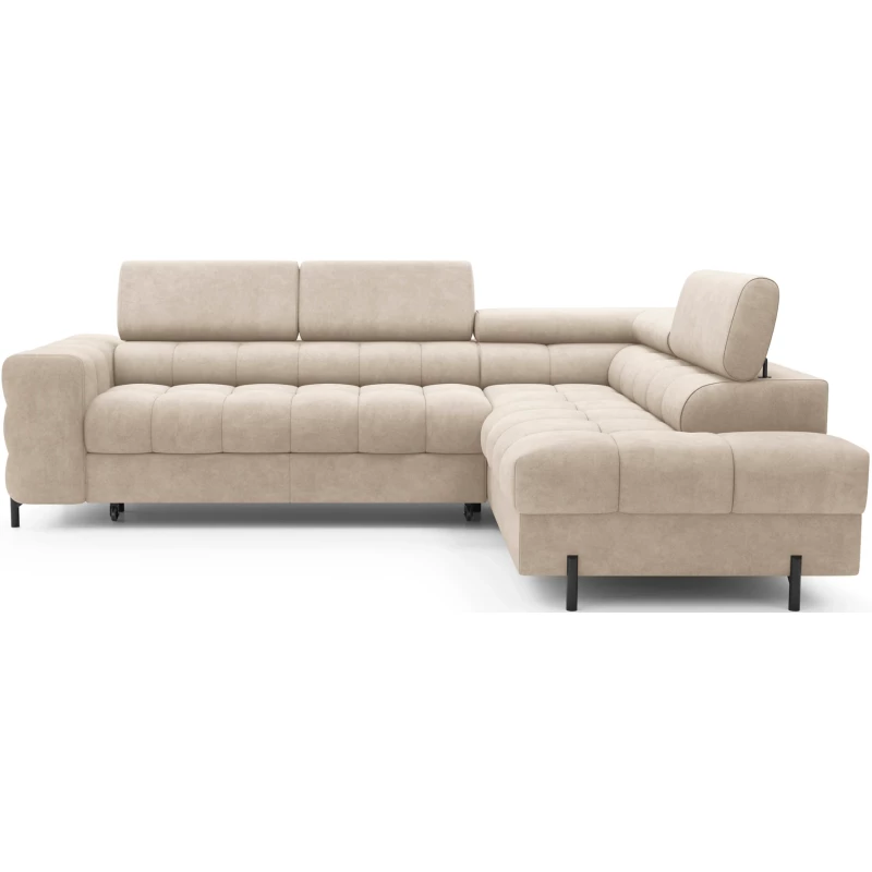 Eckschlafsofa EVADNE - Latte, rechte Ecke