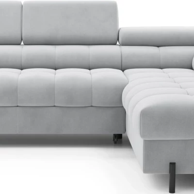 Eckschlafsofa EVADNE - grau, rechte Ecke
