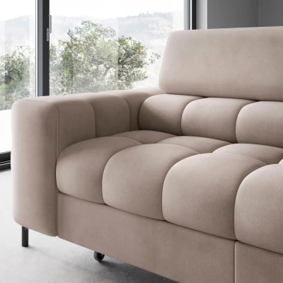Eckschlafsofa EVADNE – dunkelbeige, rechte Ecke