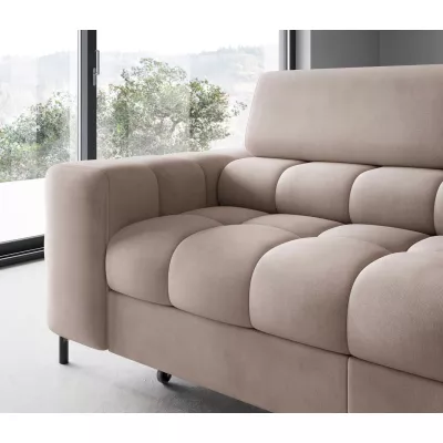 Eckschlafsofa EVADNE – dunkelbeige, rechte Ecke