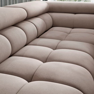 Eckschlafsofa EVADNE – dunkelbeige, rechte Ecke