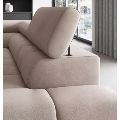 Eckschlafsofa EVADNE – dunkelbeige, rechte Ecke