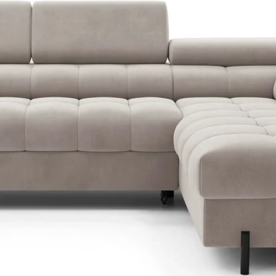 Eckschlafsofa EVADNE – dunkelbeige, rechte Ecke