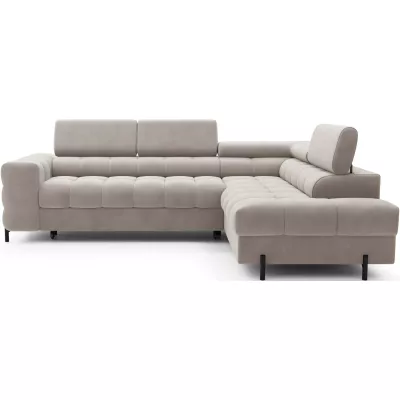 Eckschlafsofa EVADNE – dunkelbeige, rechte Ecke