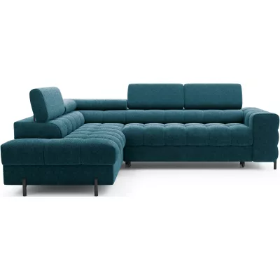Eckschlafsofa EVADNE - blau, linke Ecke