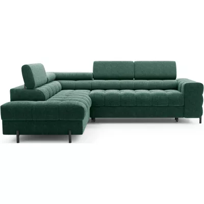 Eckschlafsofa EVADNE - grün, linke Ecke