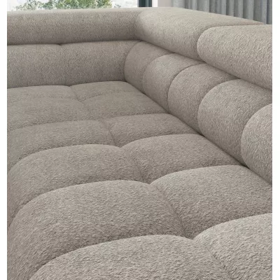 Eckschlafsofa EVADNE – hellbeige, linke Ecke