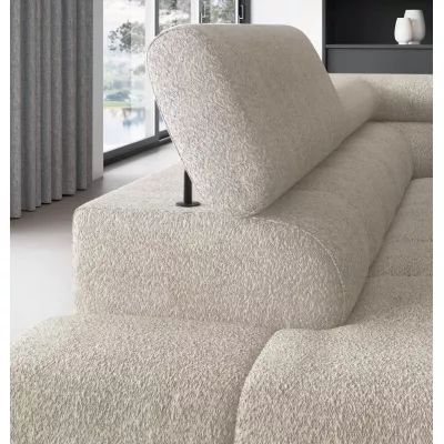 Eckschlafsofa EVADNE – beige, linke Ecke