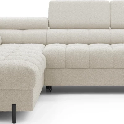 Eckschlafsofa EVADNE – beige, linke Ecke