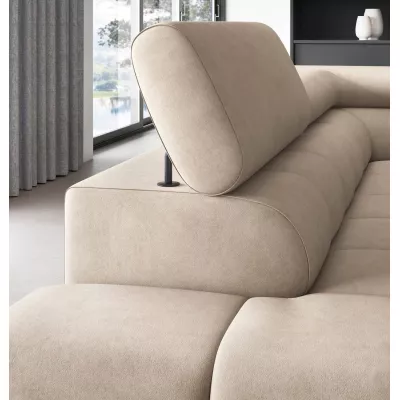 Eckschlafsofa EVADNE - Latte, linke Ecke