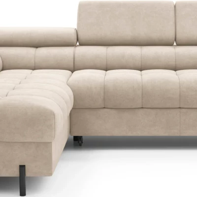 Eckschlafsofa EVADNE - Latte, linke Ecke