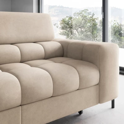 Eckschlafsofa EVADNE - Latte, linke Ecke