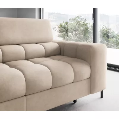 Eckschlafsofa EVADNE - Latte, linke Ecke