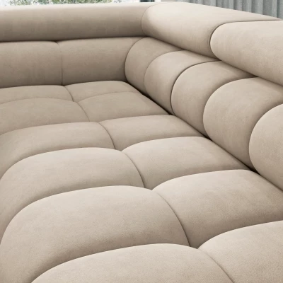 Eckschlafsofa EVADNE - Latte, linke Ecke