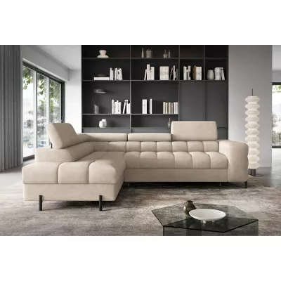 Eckschlafsofa EVADNE - Latte, linke Ecke