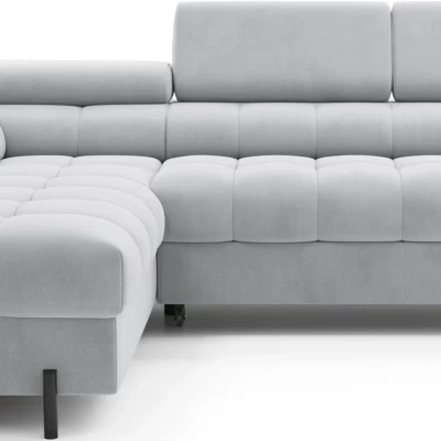 Eckschlafsofa EVADNE - grau, linke Ecke