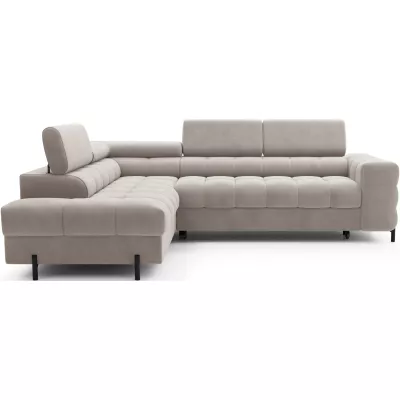 Eckschlafsofa EVADNE – dunkelbeige, linke Ecke