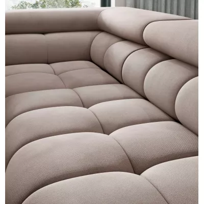 Eckschlafsofa EVADNE – dunkelbeige, linke Ecke