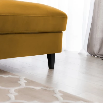 Elegantes Ecksofa SUNNIVA – Senf, rechte Ecke