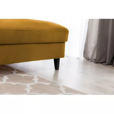 Elegantes Ecksofa SUNNIVA – Senf, rechte Ecke