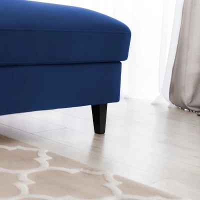 Elegantes Ecksofa SUNNIVA – blau, rechte Ecke