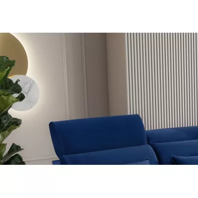 Elegantes Ecksofa SUNNIVA – blau, rechte Ecke