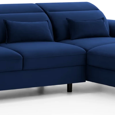 Elegantes Ecksofa SUNNIVA – blau, rechte Ecke