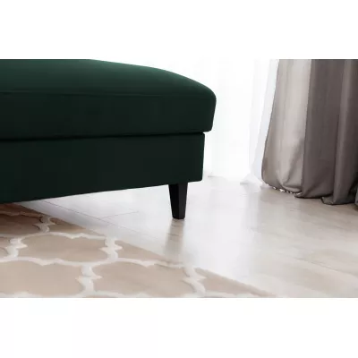 Elegantes Ecksofa SUNNIVA – dunkelgrün, rechte Ecke