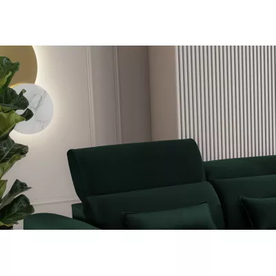 Elegantes Ecksofa SUNNIVA – dunkelgrün, rechte Ecke