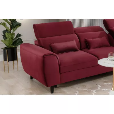 Elegantes Ecksofa SUNNIVA – rot, rechte Ecke