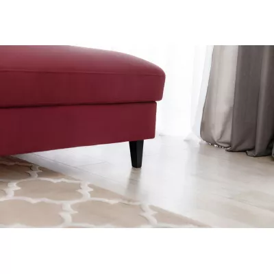 Elegantes Ecksofa SUNNIVA – rot, rechte Ecke