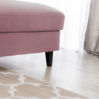 Elegantes Ecksofa SUNNIVA - rosa, rechte Ecke