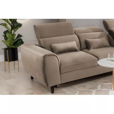 Elegantes Ecksofa SUNNIVA – beige, rechte Ecke