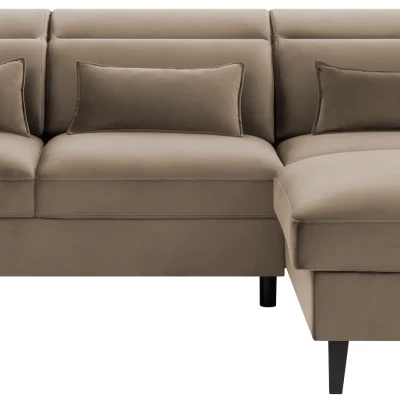 Elegantes Ecksofa SUNNIVA – beige, rechte Ecke