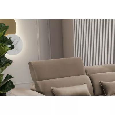 Elegantes Ecksofa SUNNIVA – beige, rechte Ecke