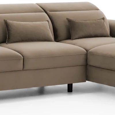 Elegantes Ecksofa SUNNIVA – beige, rechte Ecke