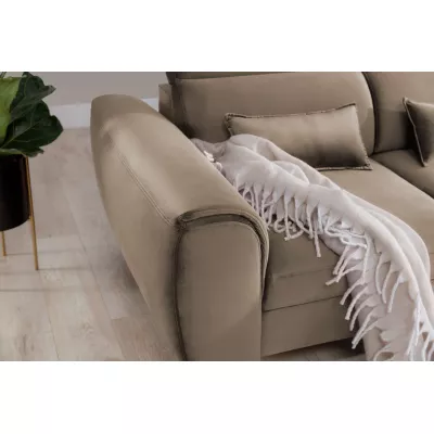 Elegantes Ecksofa SUNNIVA – beige, rechte Ecke
