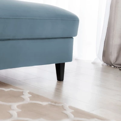 Elegantes Ecksofa SUNNIVA – hellblau, rechte Ecke