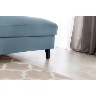 Elegantes Ecksofa SUNNIVA – hellblau, rechte Ecke